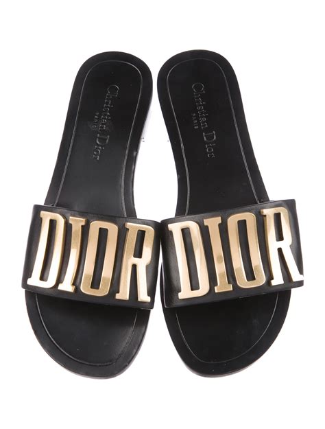 womens christian dior slides|christian dior flat slides.